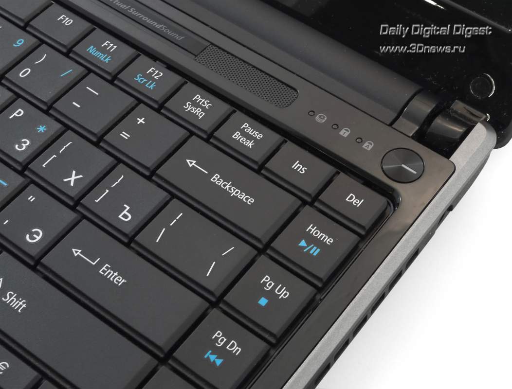 Ноутбук Acer TimelineX 3820T - клавиатура